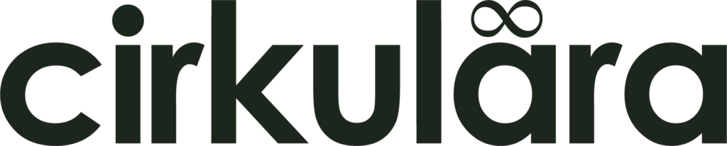 Cirkuläras logotyp i mörkgrön färg